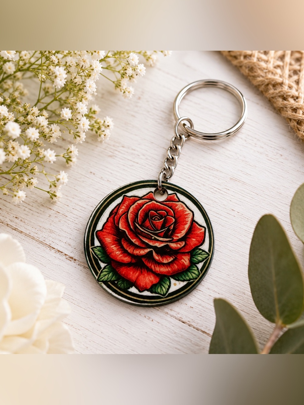 Rose Keychain